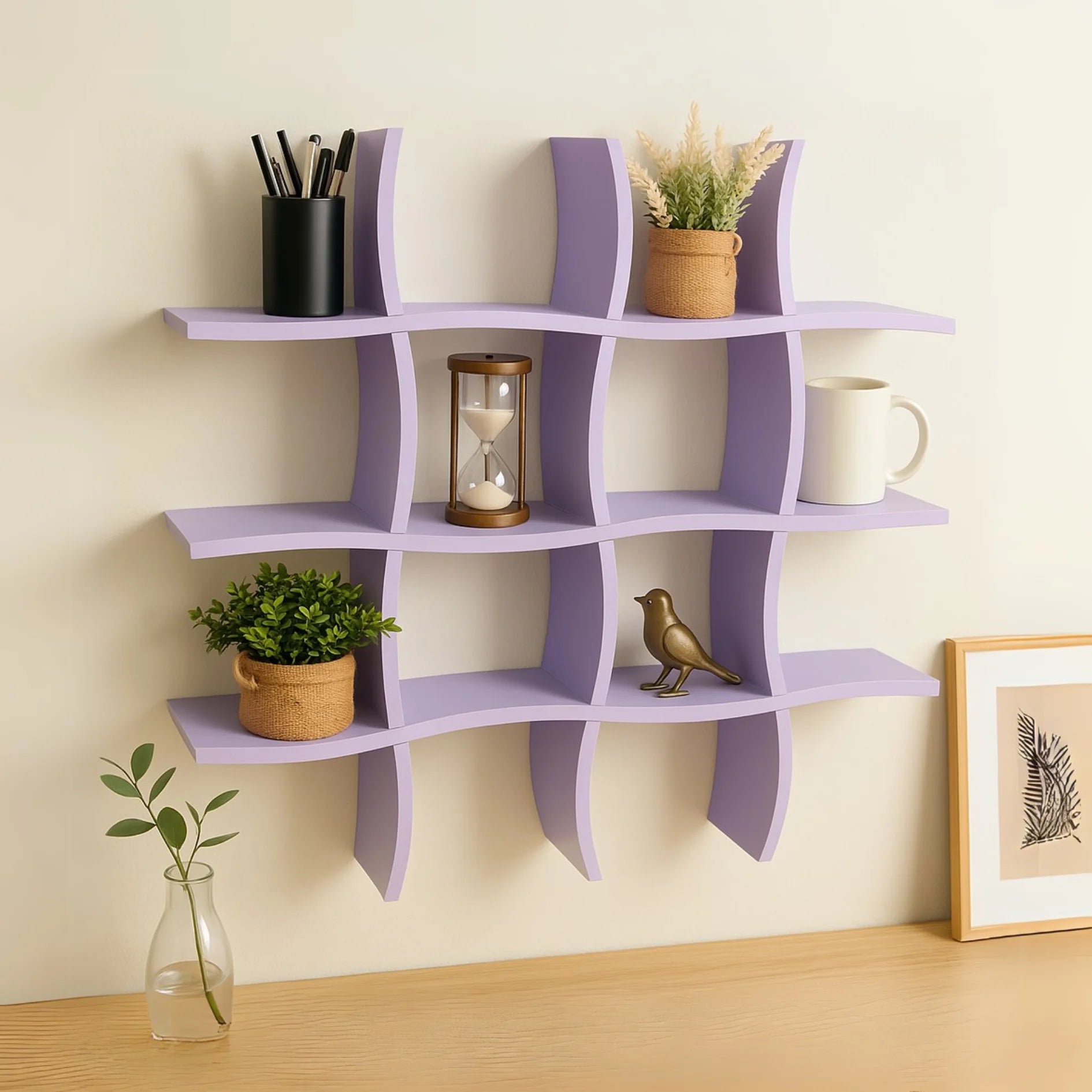 Trip-y Wall Shelf - Lavender