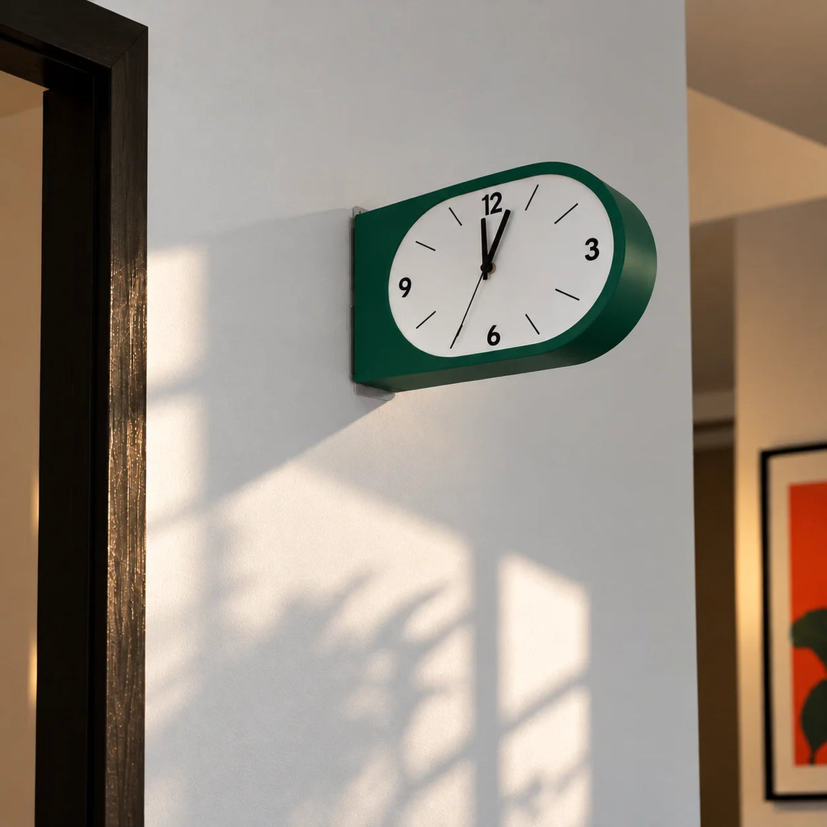 Clocked - A 2 sided wall clock.