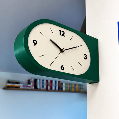 Clocked - A 2 sided wall clock.